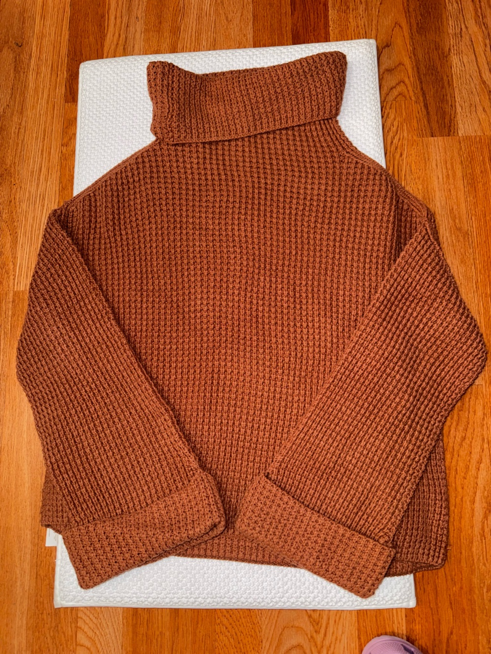Free People Women’s Crewneck Sweater in Burnt Orange